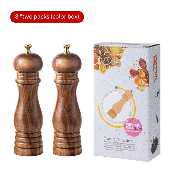 Lisslune | Elegant Acacia Wood Spice Mills - Enhance the Aesthetics of Your Kitchen