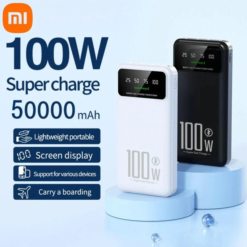 Lisslune | Xiaomi 50000mAh Powerbank with Ultra-Fast Charging 100W and PD3.0 Technology