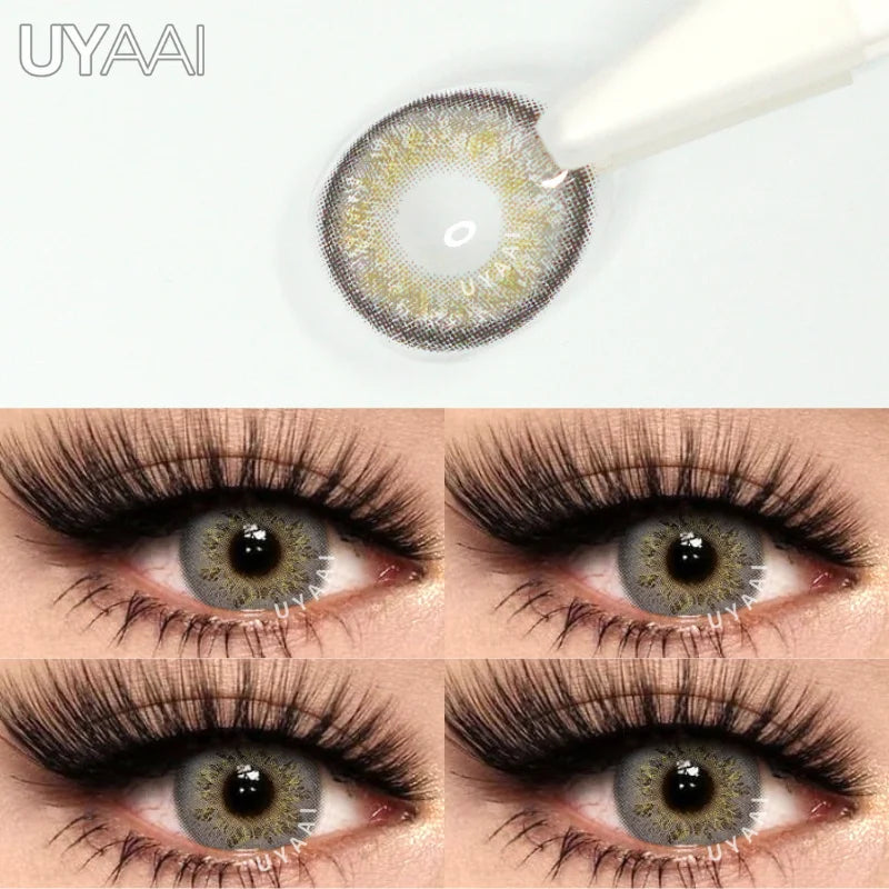 Rynx | 1 Pair Colored Contact Lenses for Eyes Brown Lenses Blue Lenses Gray Contact Lenses Fashion Lenses Free Shipping