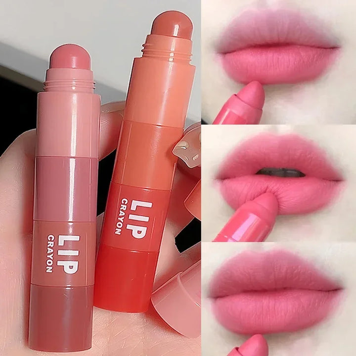 Rynx | Multicolored 4 In 1 Matte Lipstick Nude Pink Red Lipstick Long Long Waterproof Pencil Lipstick Pencil Lip Makeup Cosmetics