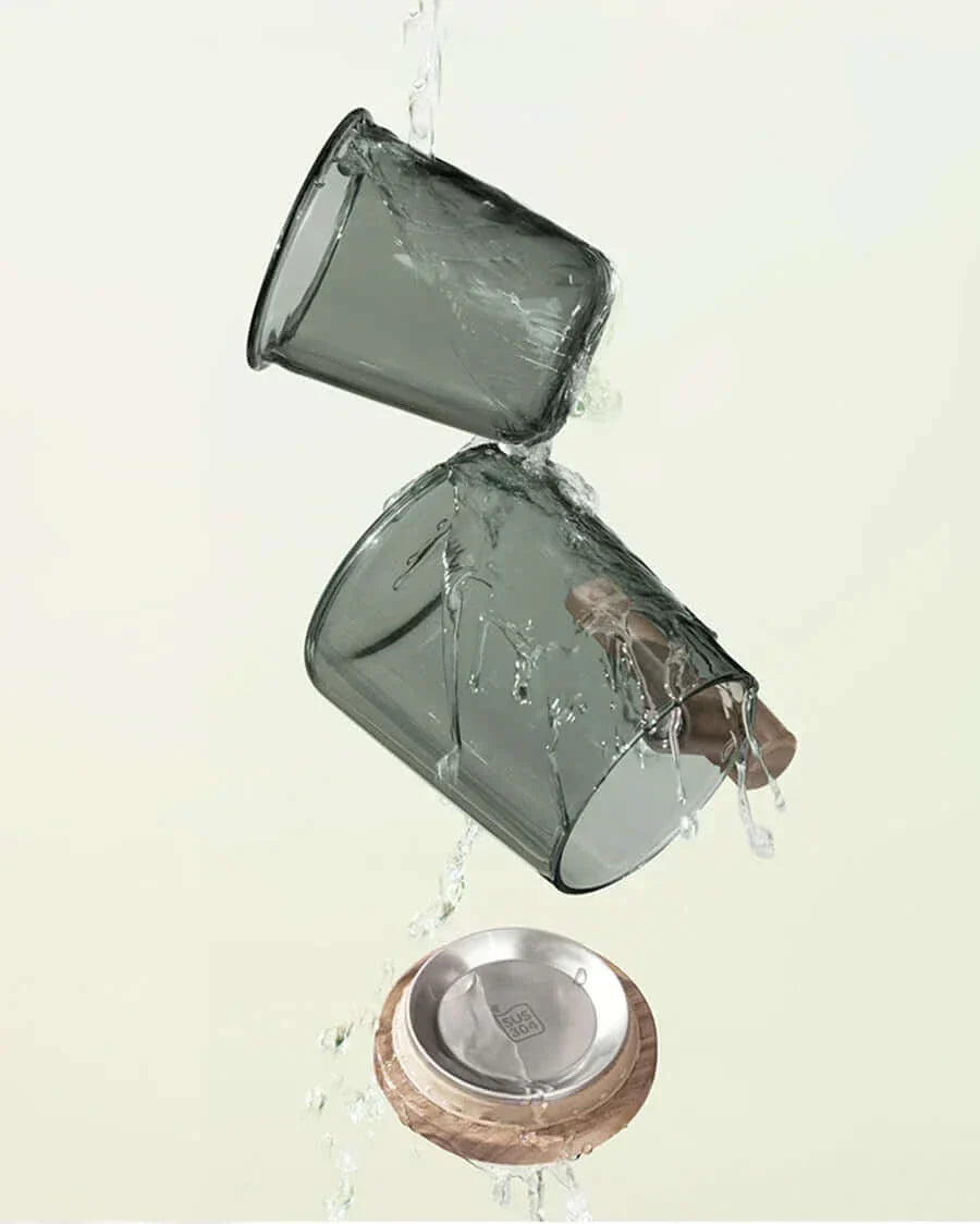 Lisslune | Ultramodern Glass Tea Cup with Filter and Lid