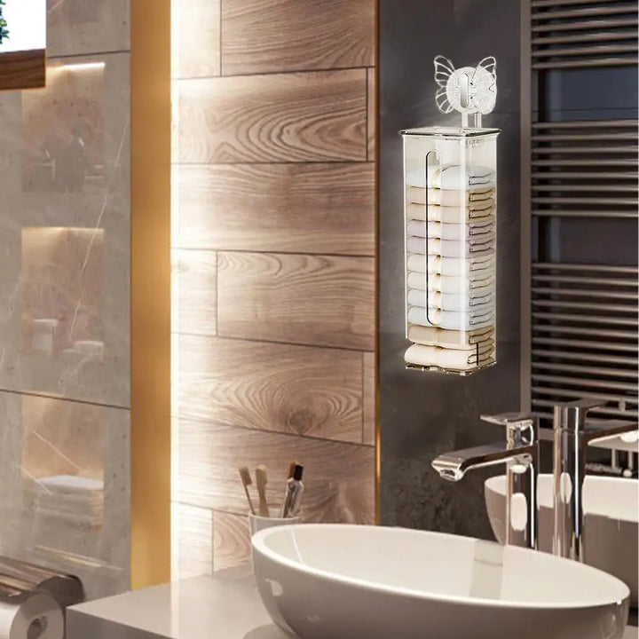 Lisslune | Transparent Multifunctional Wall-Mounted Sock Organizer