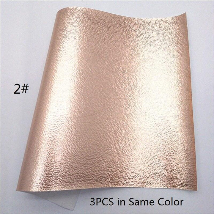 Lisslune | Sparkling Rose Gold Glitter Leather Craft Sheet - Transform Your DIY Projects with Elegance