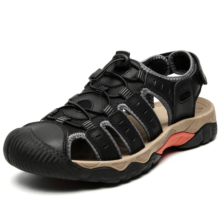 Lisslune | Summer Men's Outdoor Sandals Beach Shoes Genuine Leather Trekking Hiking