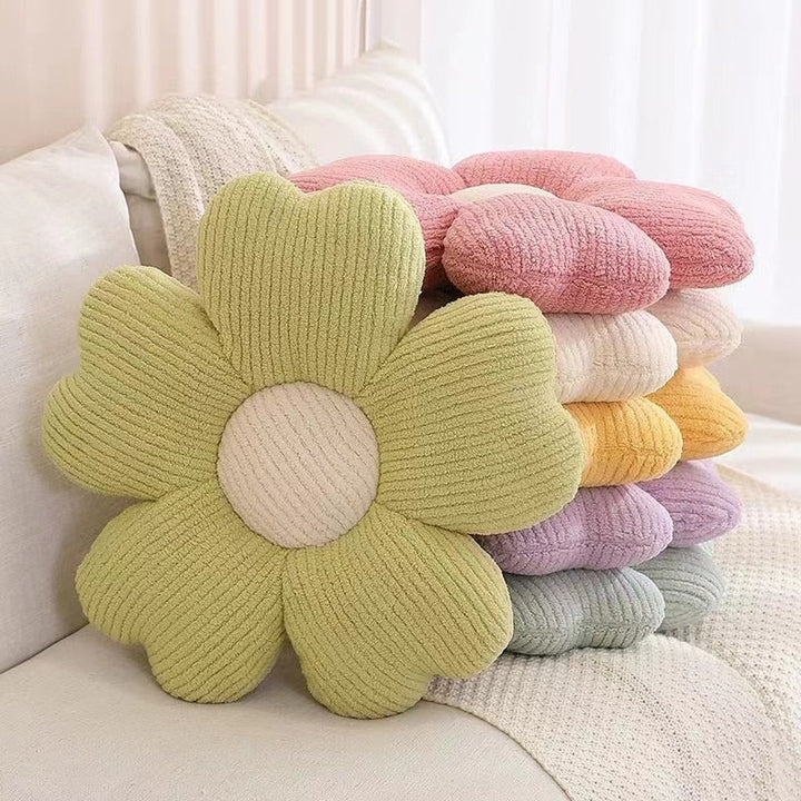 Lisslune | Fluffy Clover Flowers Pillow