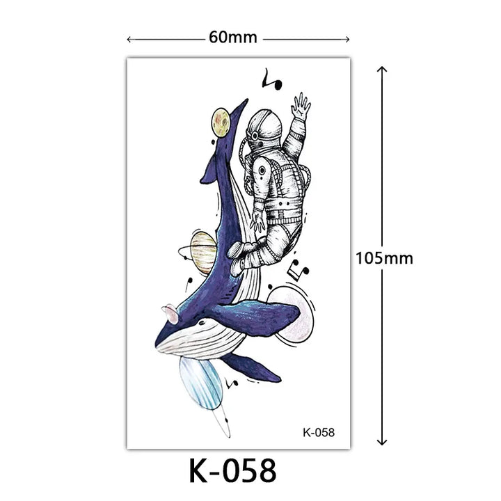 Rynx | New Temporary Tattoo Stickers Sexy Totem Butterfly Dreamcatcher Transfer Flash Tattoo Women Neck Hand Body Art Artificial Tattoos Men