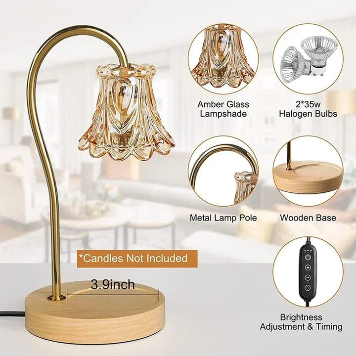 Lisslune | Flower-Shaped Warm Audience Candle Warmer Lamp