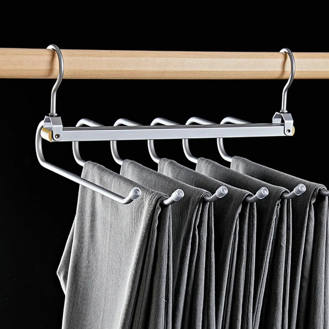 Lisslune | Revolutionize your wardrobe with the 6 In 1 trouser hangers