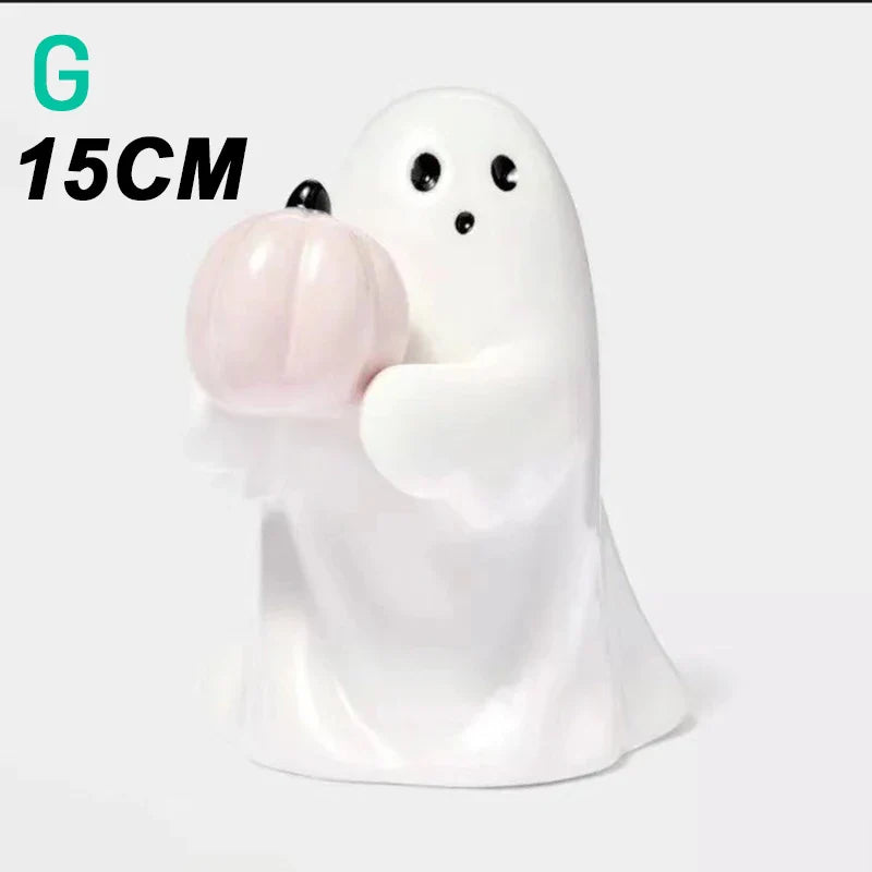 Rynx | Halloween Middle Finger Ghost Decoration Cute Ghost Statue For Home Fireplace Decor Smooth Surface Enhance Festive Atmosphere