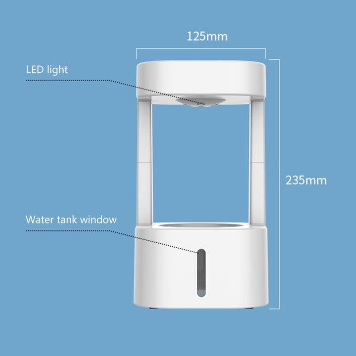 Lisslune | Ultrasonic Gravity Mist Cool Air Humidifier
