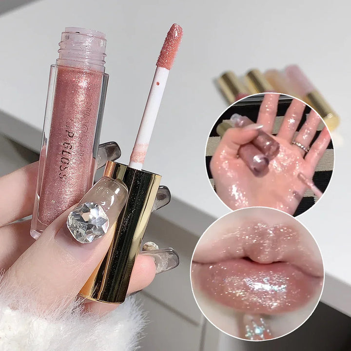 Rynx | Moisturizing, volumizing and sparkling lip gloss, water-glossing mirror lip shine, moisturizing and hydrating lip oil for sensual lips
