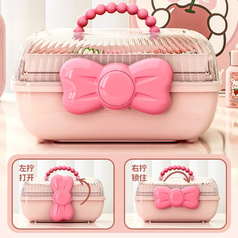 Rynx | Multi-layer Hair Accessories Storage Box for Girls Hairpin Organizer Large Capacity Jewelry Case Hairband Hairband Stand