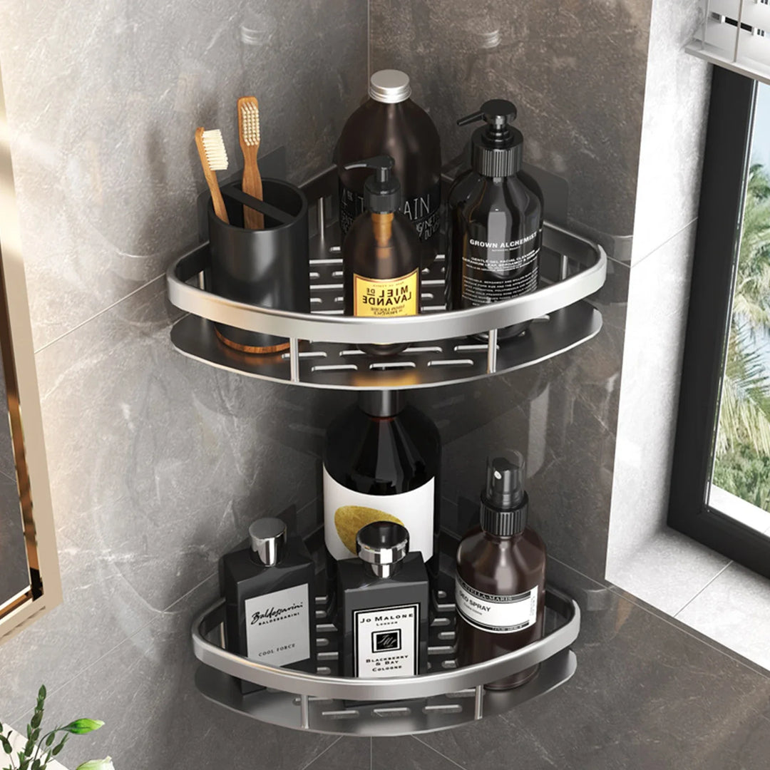 Lisslune | No Drilling Bathroom Shelf