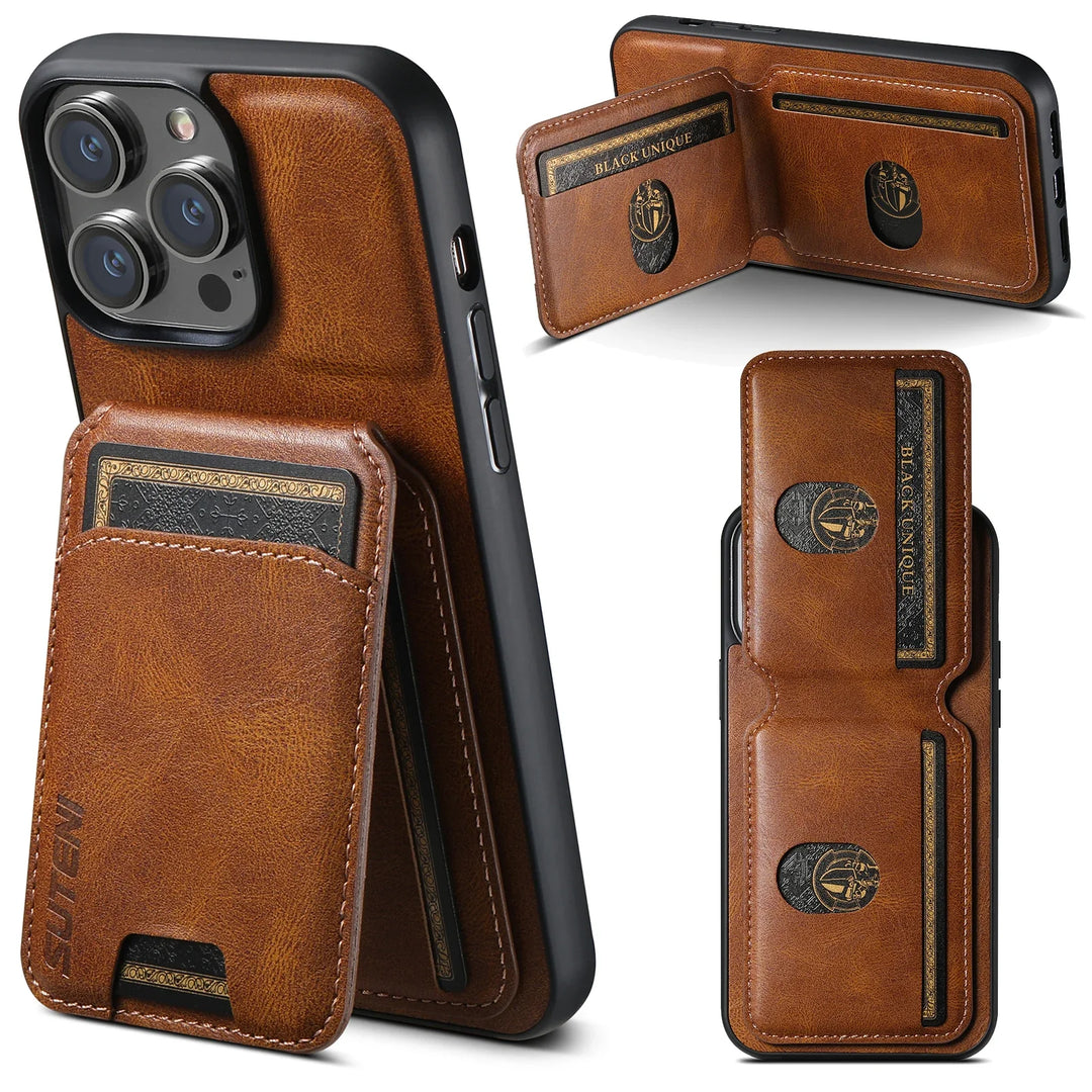 Lisslune | Noble iPhone Leather Case with Card Slots