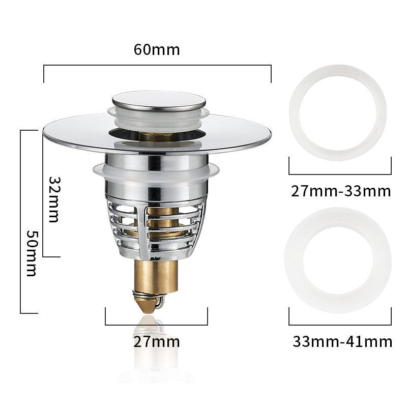Lisslune | Premium stainless steel sink drain filter with modern bounce core for improved drain maintenance