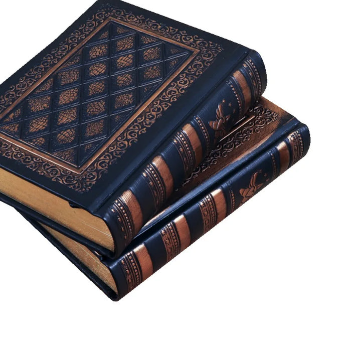 Rynx | Retro Embossed Notebook Vintage Notebook PU Leather Sketchbooks High-Quality Thickened Stationery Office Supplies School Diary