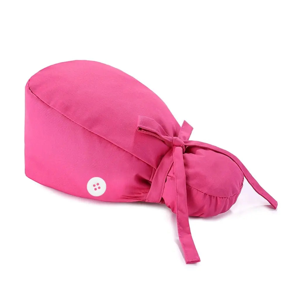 Lisslune | Adjustable surgical cap with ponytail holder and buttons