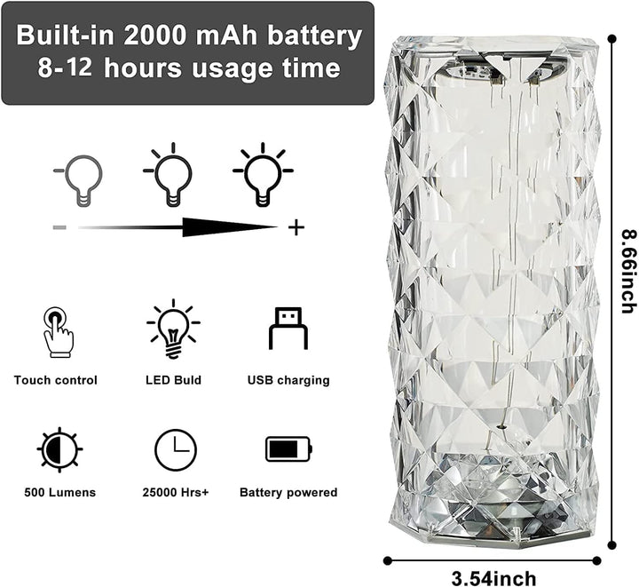Lisslune | Elegant Atmosphere Crystal Night Light