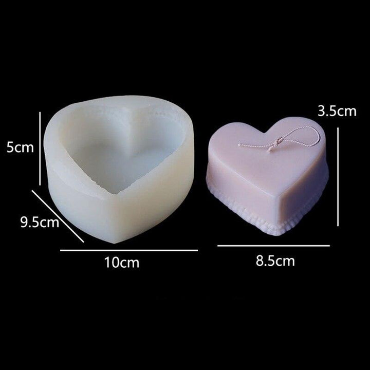 Lisslune | Creative Love Heart Silicone Baking and Craft Mold