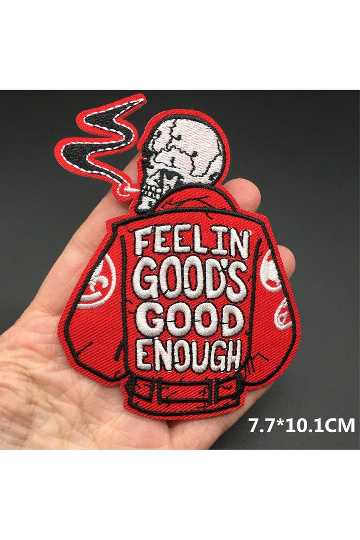 Lisslune | Punk embroidered patch set