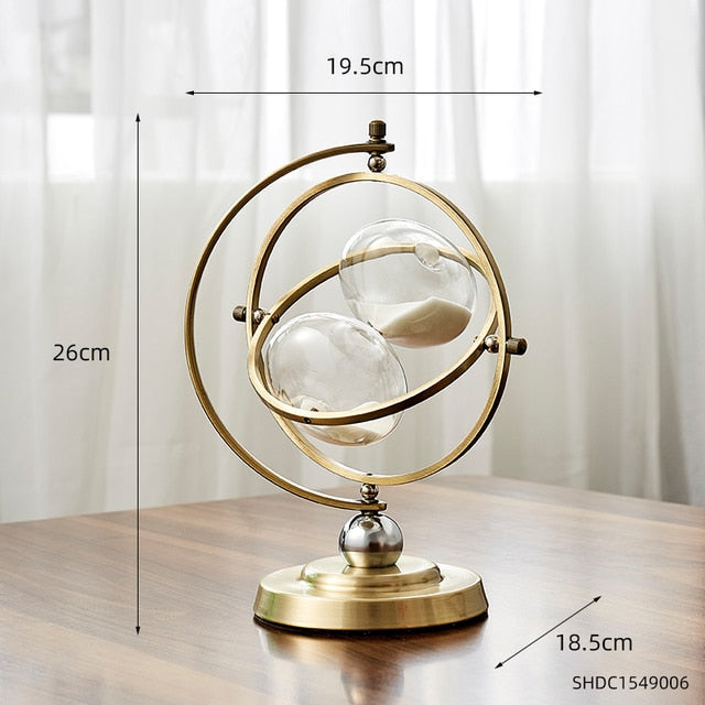 Lisslune | Time Charmer Metal Hourglass Decor