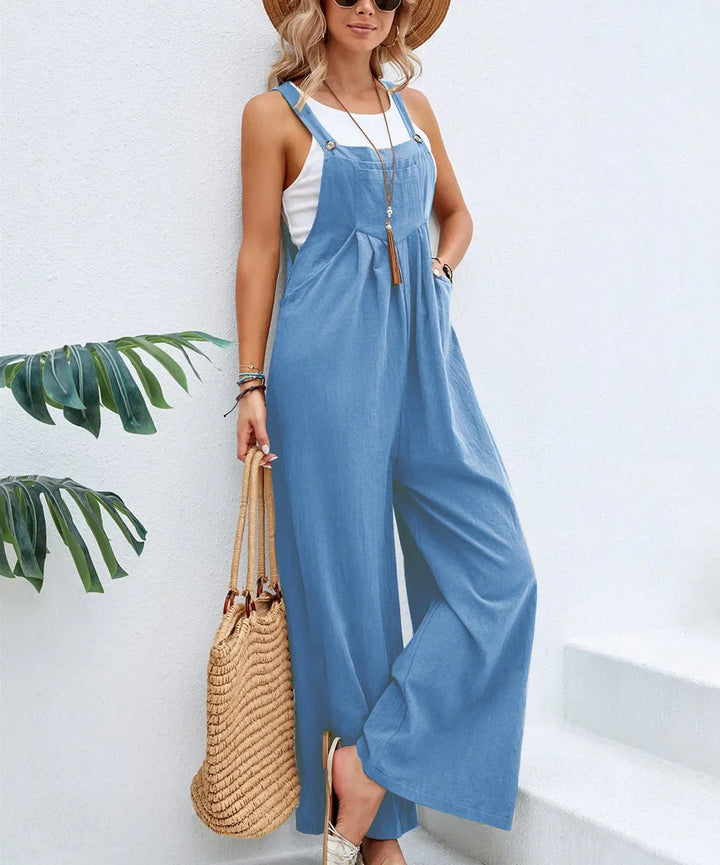 Lisslune | Women's Loose Fit Fashion Overalls Wide Leg Baggy Overalls Jumpsuit Dungarees Summer Jumpsuit Casual Elegant Overalls Summer