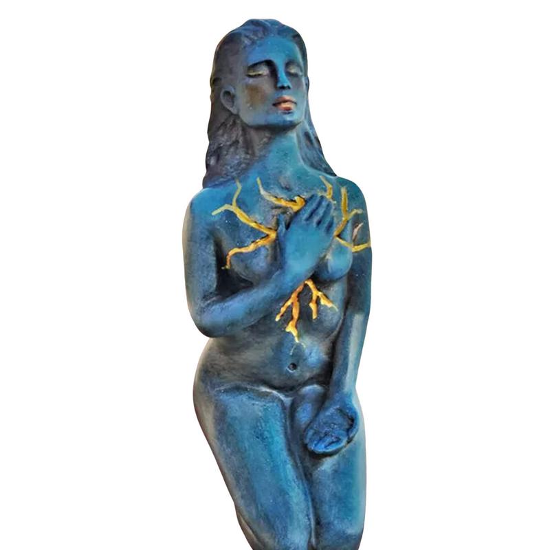 Lisslune | Healing Goddess Sculpture: Resin abstract