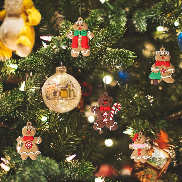Lisslune | 12-piece set with gingerbread man ornaments