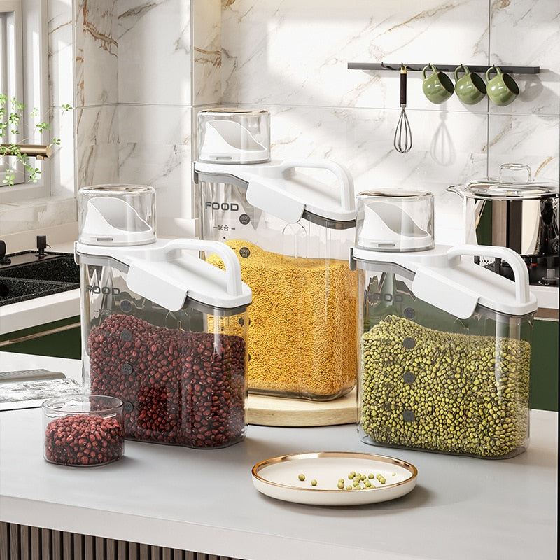 Lisslune | Transparent Measuring Food Storage Dispenser
