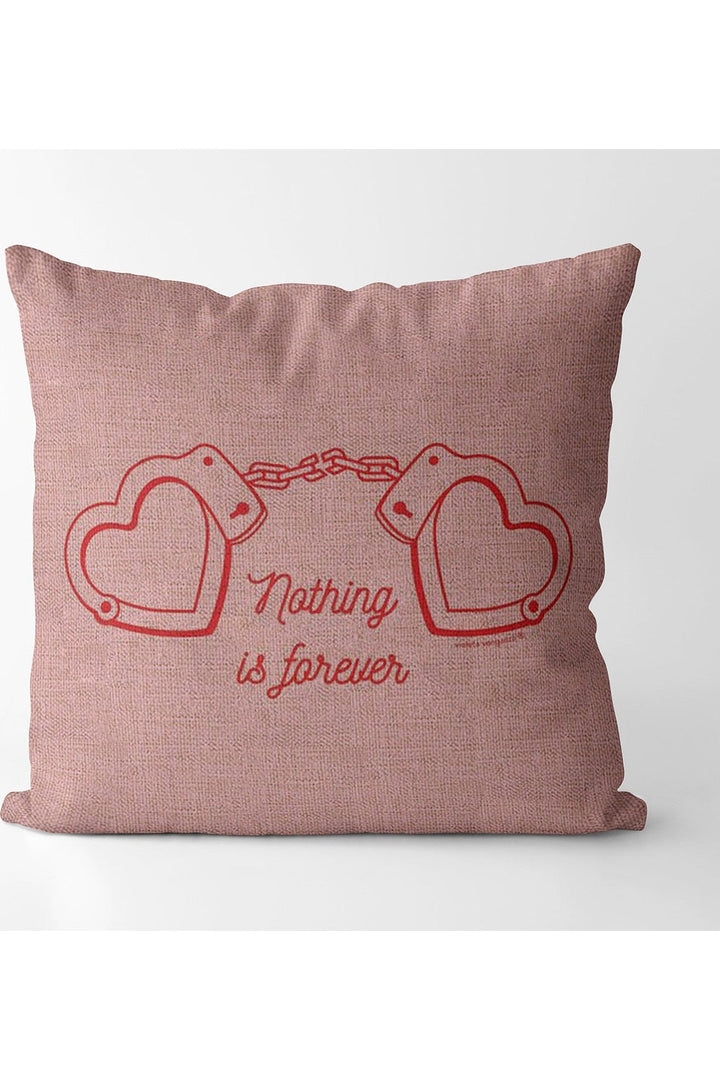 Lisslune | Pink square decorative pillowcase