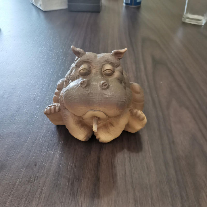 Lisslune | Playful Hippopotamus Garden Sprinkler Statue