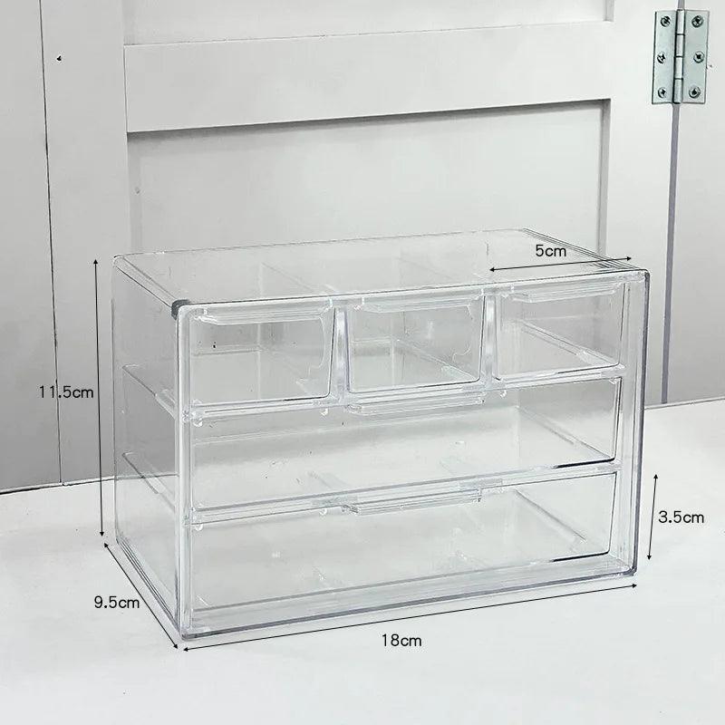 Lisslune | Slim clear acrylic desk organizer for a modern workplace