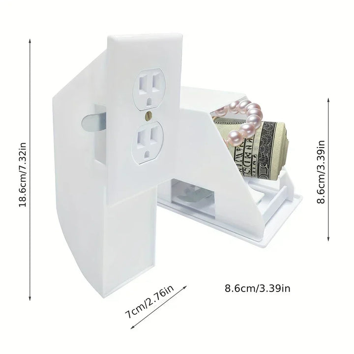 Rynx | Key Lock Piggy Bank Safe Box Wall Mounted Small Secure Key Creative Secret Storage Home Simulation Hidden Outlet Safe Box
