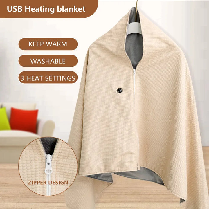 Lisslune | Rechargeable USB Winter Travel Heating Blanket