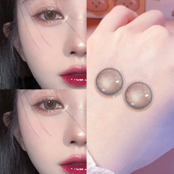 Lisslune | 2Pcs Contact Lenses for Eye Color High Quality Natural with Myopia Prescription Beauty Anime Accessories Free Shipping
