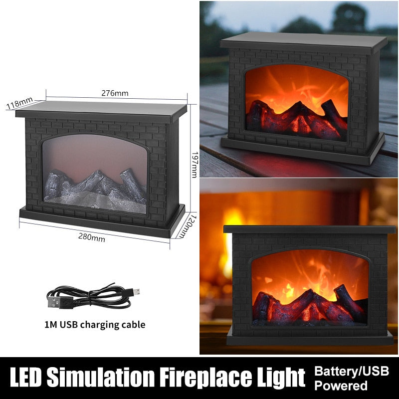 Lisslune | Inferno Portable Fireplace Night Lamp