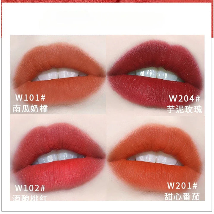 Rynx | Velvet Orange Lipstick Skin Brightening Matte Lipsticks Waterproof Long-lasting Lipstick Lip Tint Women Korean Cosmetics Lip Lacquer