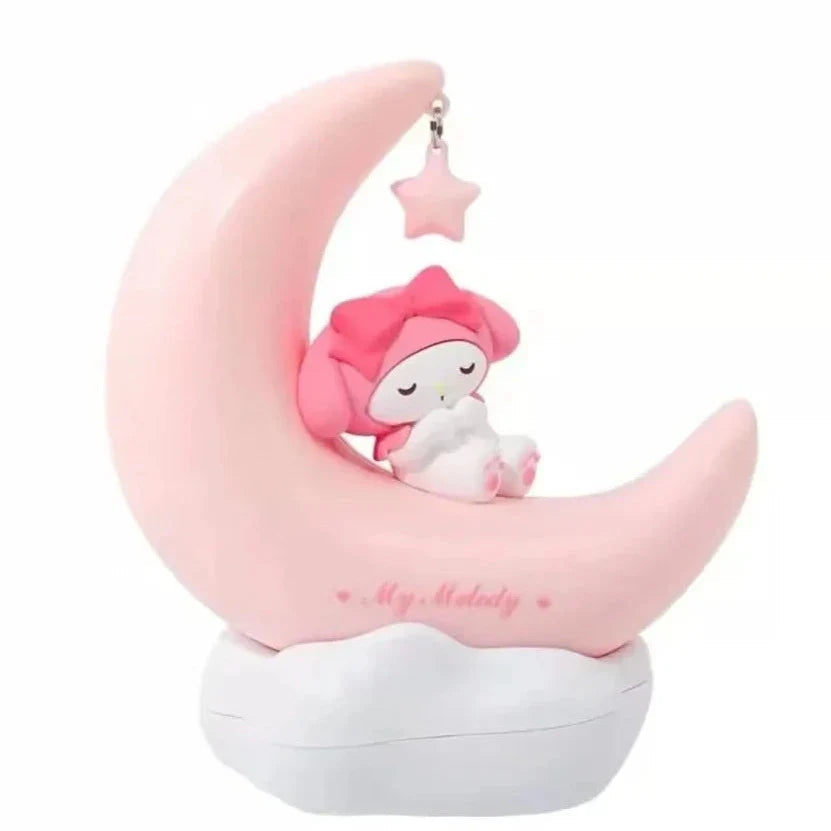 Lisslune | LunaMoon - Half Moon Night Light with Cute Character