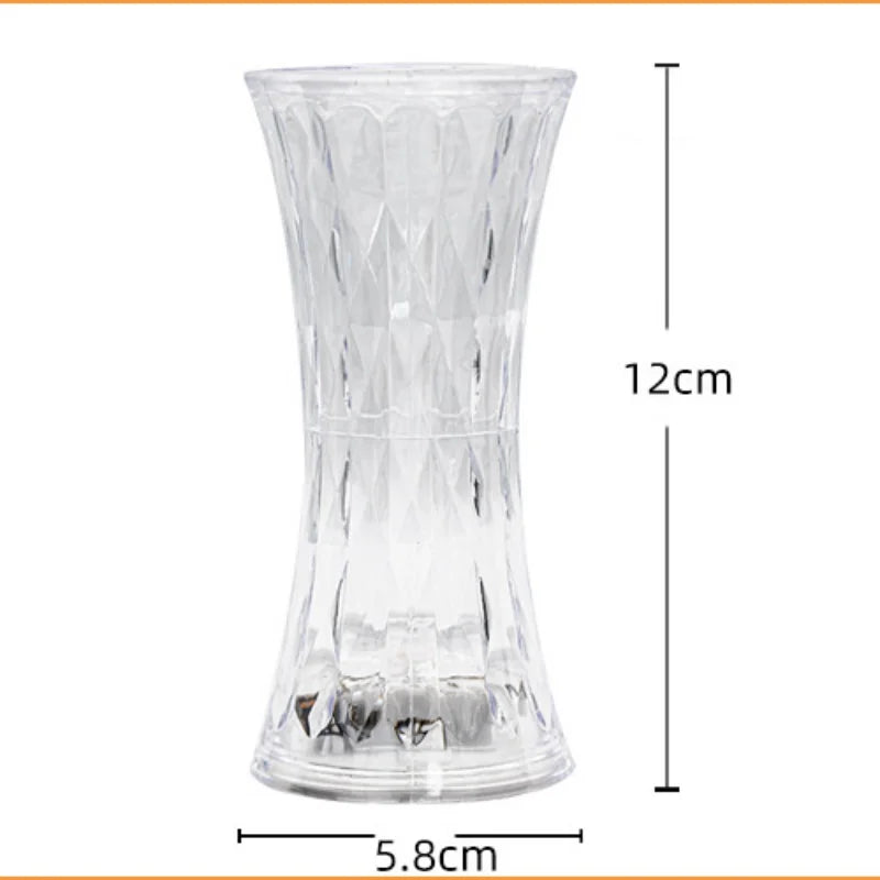 Rynx | LED Crystal Night Lamp flameless battery-operated Candle Lamp Ambient Light Bedroom Wedding Birthday Party Decor Night Lights