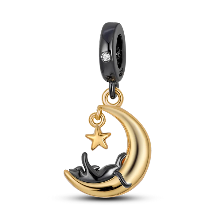 Lisslune | 925 Silver Golden Leopard Charms Beads Colorful Chameleon Rhinoceros Lion Scarab Cat Pendant Compatible with Original Pandora Bracelet Jewelry