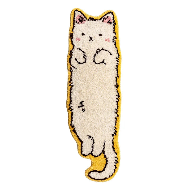 Rynx | Tufting Cat Bed Nightstand Mat Fluffy Rug Bathroom Floor Pad Nursery Cartoon Floor Mat Bedroom Floor Mat Aesthetic Home Decor Winter Decor