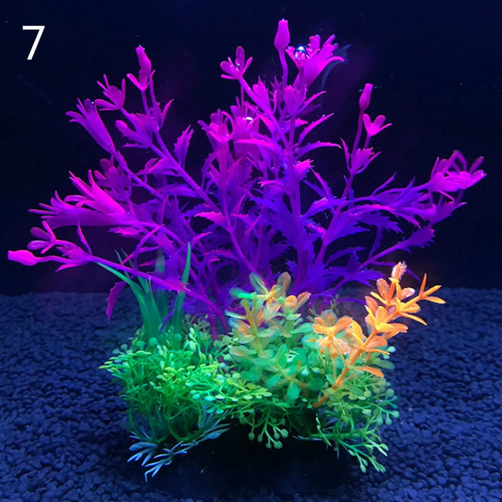 Lisslune | Vibrant Aquatic Plant Set: Realistic Decor for Aquariums