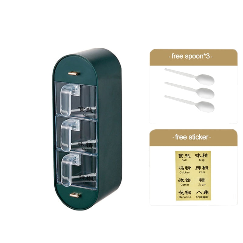 Lisslune | Kitchen Organizer Wall-Mounted Seasoning Station
