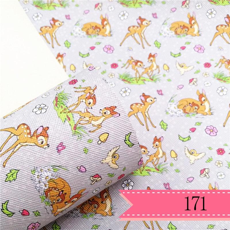 Lisslune | Charming Bambi Deer Synthetic Leather Craft Sheets - A Creative Essence