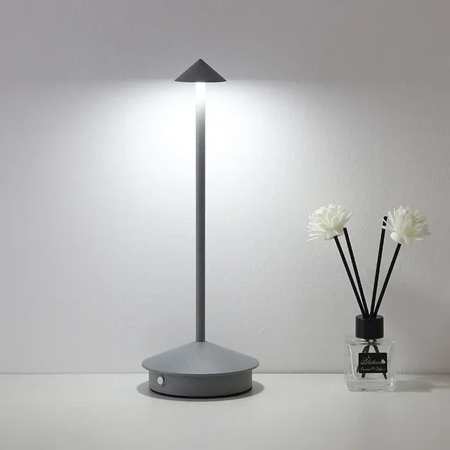 Lisslune | Rechargeable Table Lamp Creative Dining Room Touch Led Hotel Bar Coffee Pina Pro Table Lamp Decorative Desk Lamp