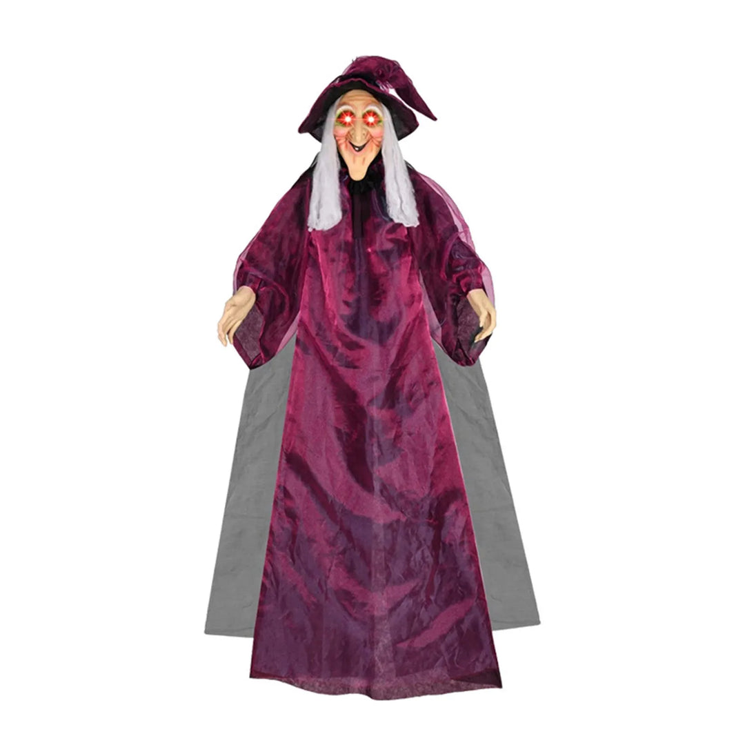 Rynx | Halloween Decoration Voice-Controlled Witch Large Hanging Cave Glowing Sound-Making Bar Ghost House Horror Decoration