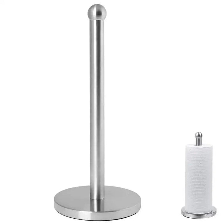 Lisslune | Elegant kitchen roll holder made of stainless steel with dual mounting options