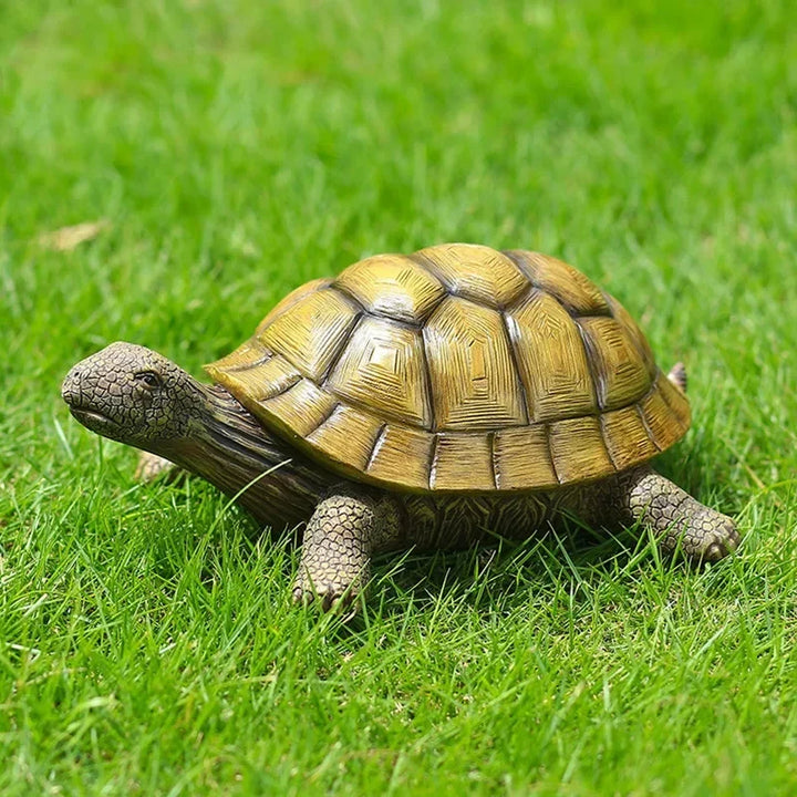 Rynx | Cute Decorative Turtle Resin Turtle Outdoor Garden Pond Fish Tank Bonsai Animal Sculpture for Home Garden Decor Ornament