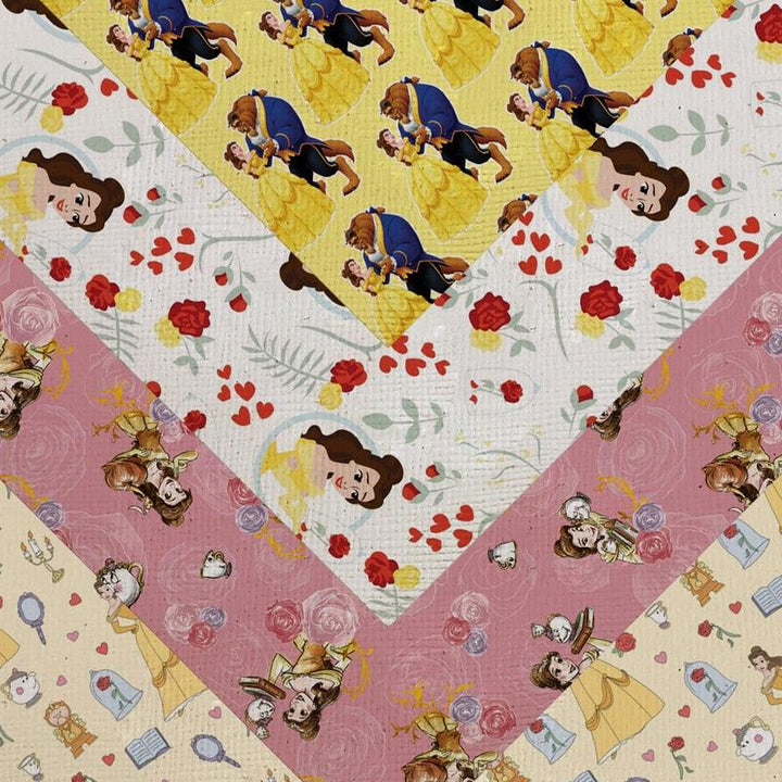 Lisslune | Enchanting Belle and the Beast Theme Paper from Faux Leather - High-Quality Material for Resourceful Projects