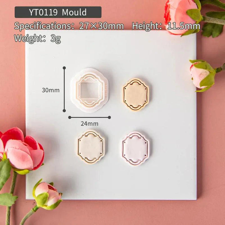 Lisslune | Flower and geometric polymer clay cutters for unique earrings and jewelry creations